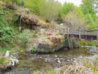Image of bridge over Afon Hengwm on footpath 260/40/1 at Hengwm Cyfeiliog near Machynlleth 