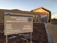 Image of Brecon High School's new building