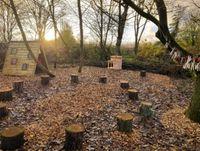 Image of the new ‘Nature Play’ area at Llyn Coed y Dinas Nature Reserve 